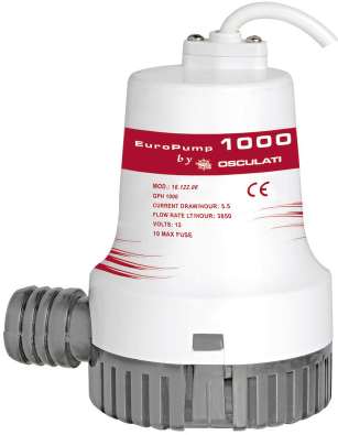 Europump bilge pumpa 1000GHP 12V 64l/min recenze
