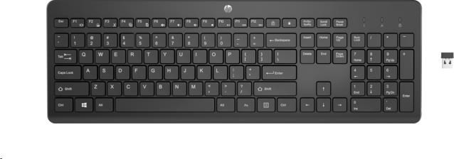 HP 230 Wireless Keyboard 3L1E7AA#BCM recenze