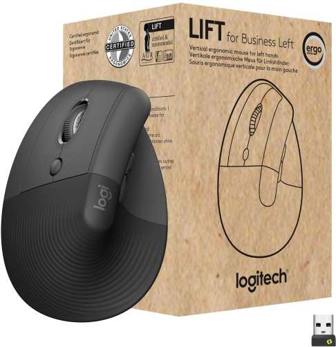 Logitech Lift Vertical Ergonomic Mouse for Business 910-006495 recenze