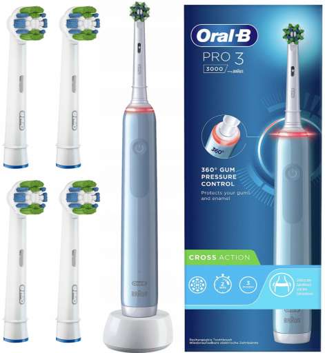 Oral-B Pro 3 3000 Cross Action Blue recenze