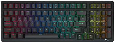 Royal Kludge RK98 RGB Red switch black recenze