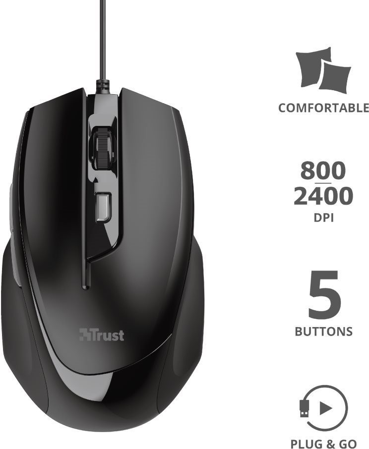 Trust Voca Comfort Mouse 23650 recenze