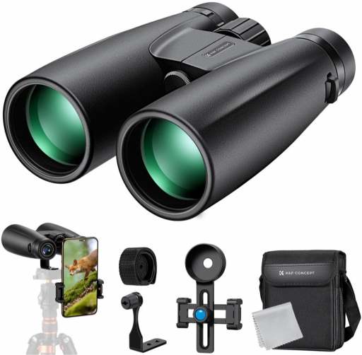 K&F Concept 12*50 HD Binoculars Black BAK4 recenze