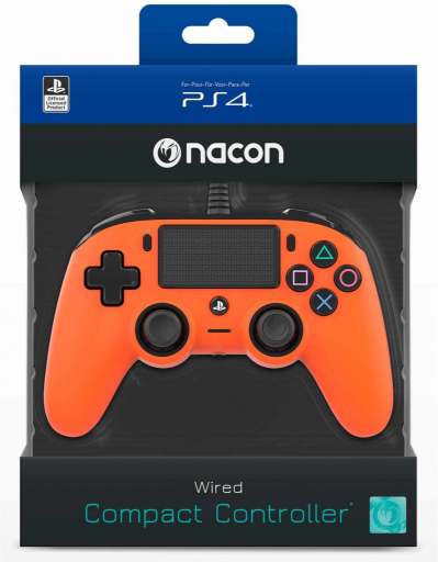 Nacon Wired Compact Controller PS4 PS4OFCPADORANGE recenze