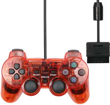 PSko Drátový ovladač pro PS1 a PS2 červený 8945 recenze