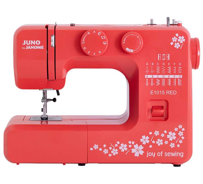 Janome JUNO E1015 Red recenze