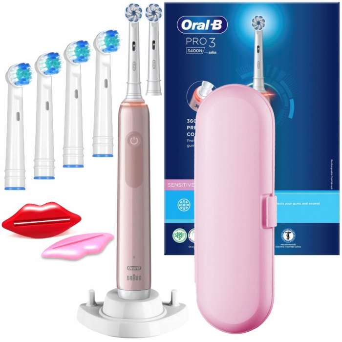 Oral-B Pro 3 3400N Sensitive Clean Pink recenze